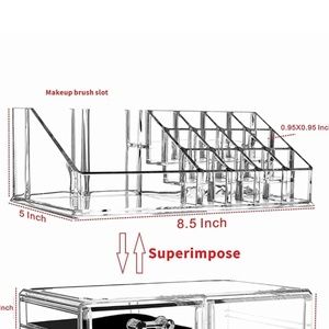 Acrylic Clear Lipstick Organizer Brand New
